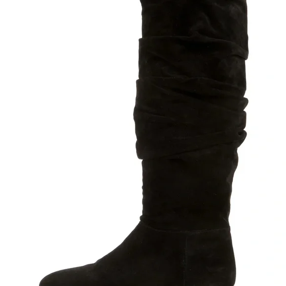 Authentic Burberry Black Suede Knee High Boots - Picture 5 of 16